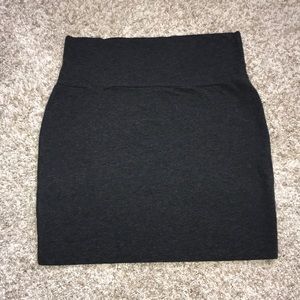 Dark Gray Mini Skirt